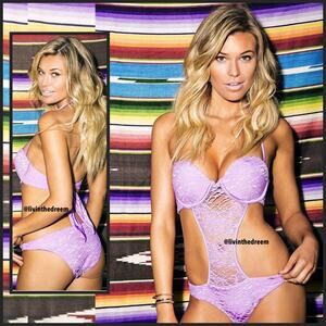 Beach Bunny All Knitted Up One Piece SZ Large $249